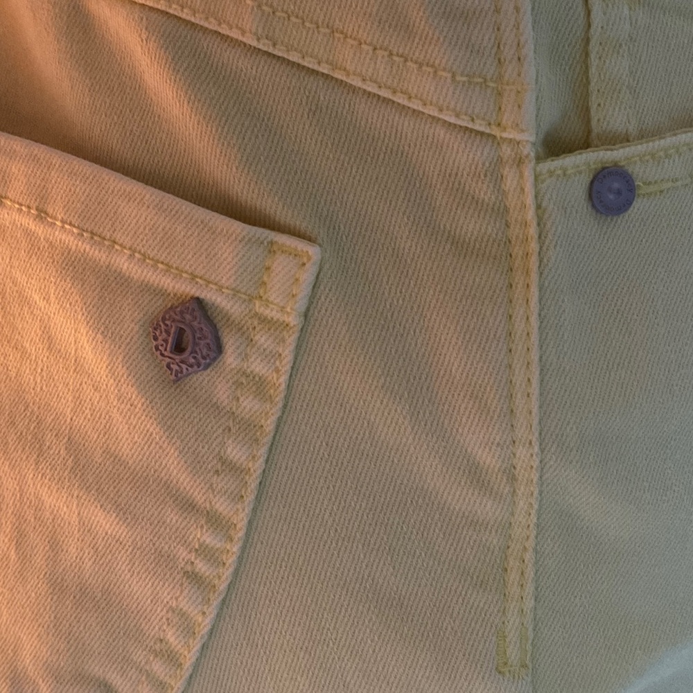 Democracy Yellow Straight Leg Pants - Picture 4 of 6